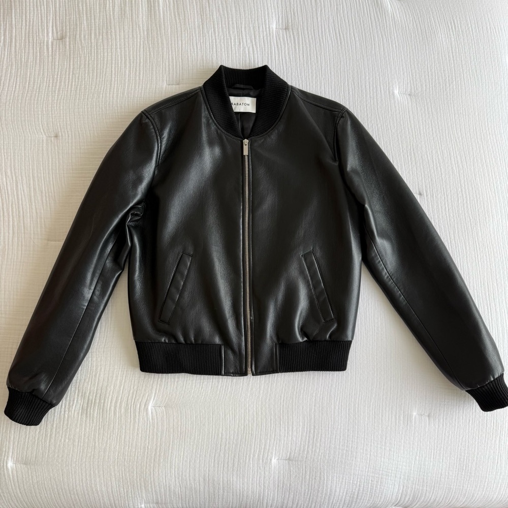 Babaton Black Leather Jacket - Picture 5 of 11